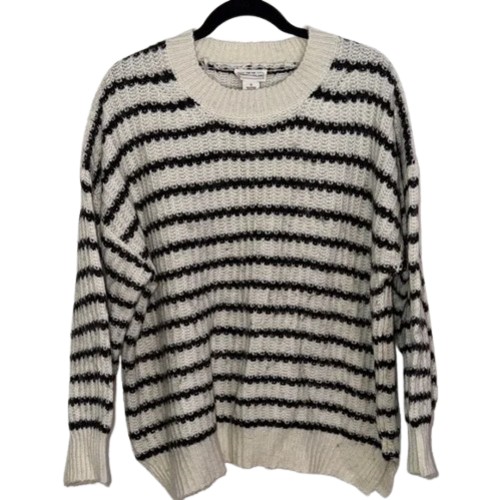 For-The-Republic-Black-and-White-Oversized-Striped-Sweater